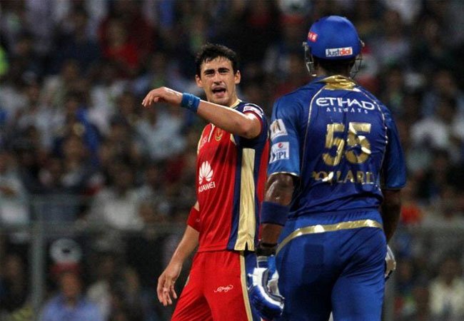 Kieron Pollard vs Mitchell Starc